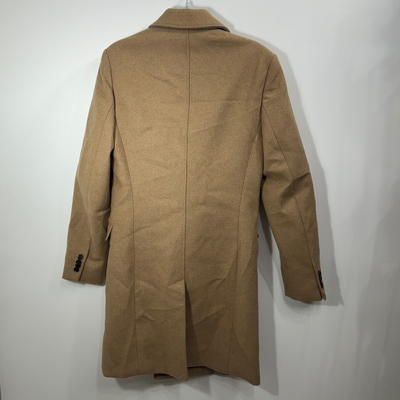 Express Women’s Trench Coat Wool Blend Camel Color Water Resistant size XS. NWT. - Picture 6 of 12